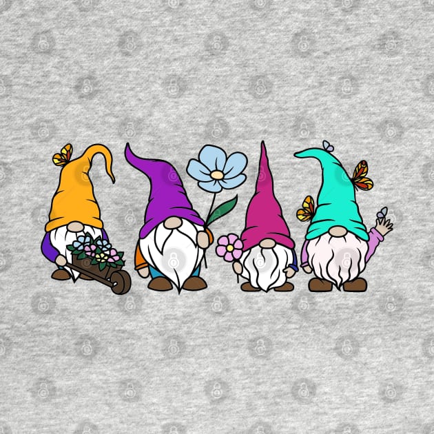 Colorful Gnomes by bohomermaidgal